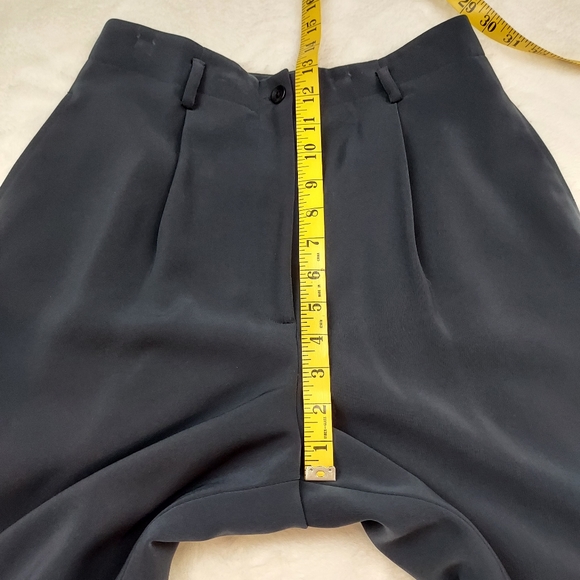 Caslon Nordstrom Dark Blue Midnight Pleated High Waisted Dress Pants Size 8 - Picture 4 of 10